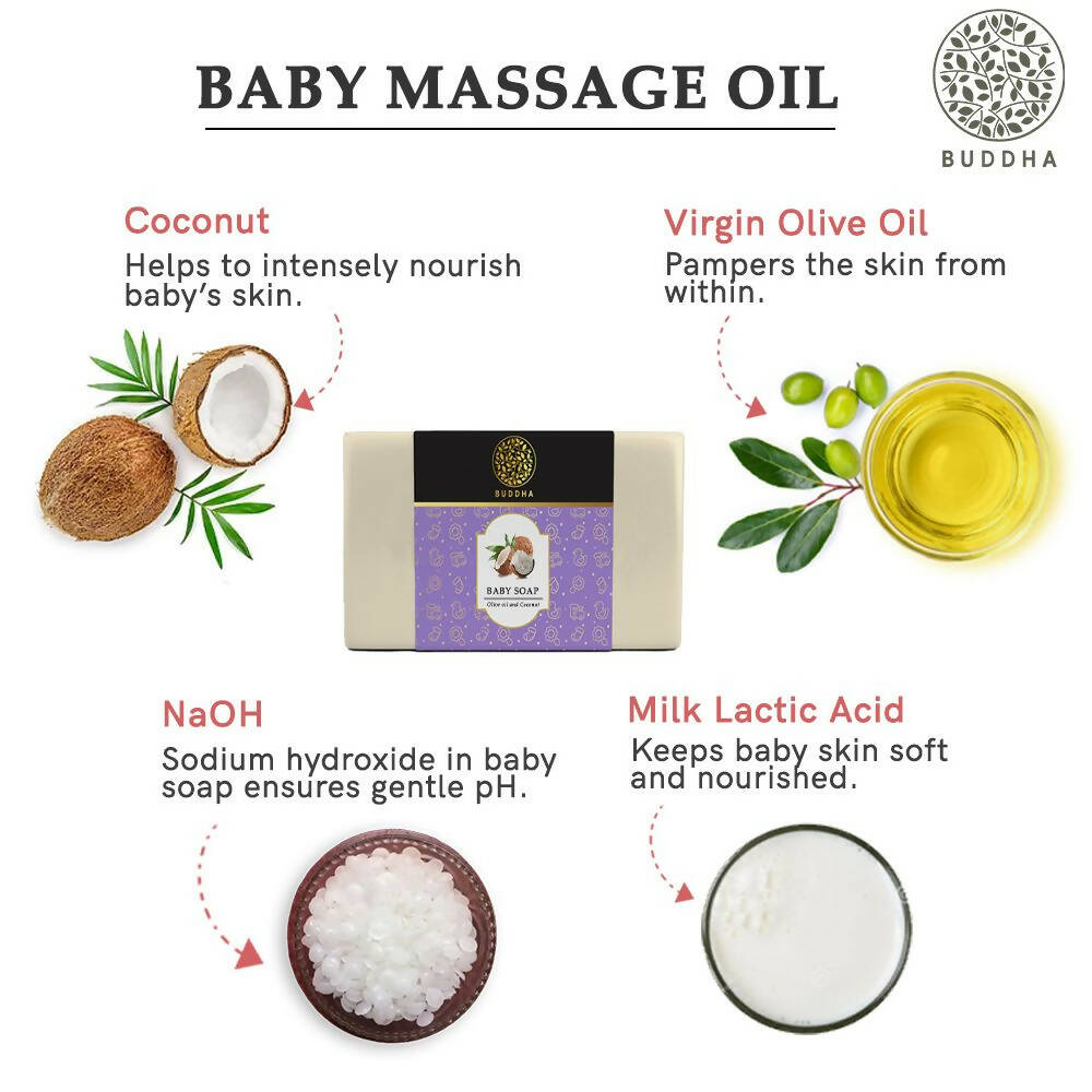 Buddha Natural Baby Soap - Swadesiicart