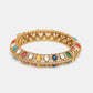Ruby Raang 22k Gold Polished Multi Kundan Bracelet | Swadesiicart