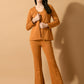 Myshka Women's Mustard Solid Coat With Trousers - Swadesiicart