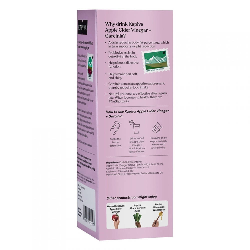 Kapiva Ayurveda Apple Cider Vinegar + Garcinia | Swadesiicart