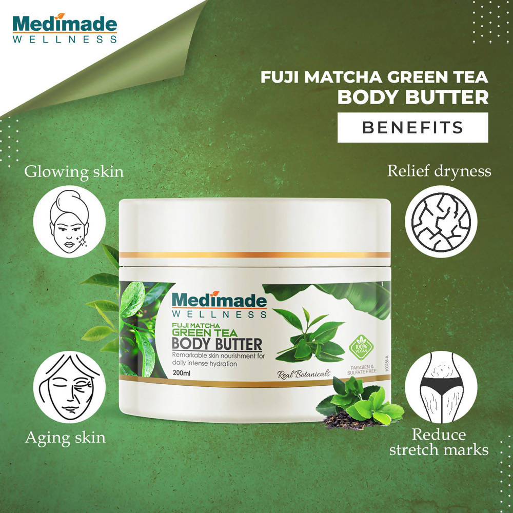 Medimade Wellness Fuji Matcha Green Tea Body Butter | Swadesiicart