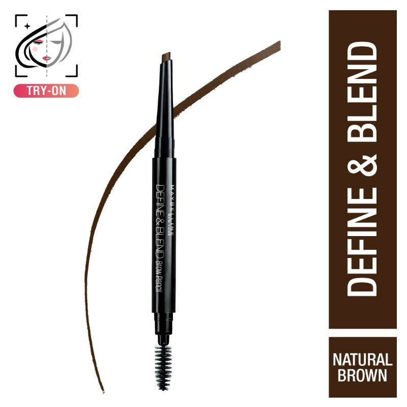Maybelline New York Define & Blend Brow Pencil - Natural Brown - Swadesiicart
