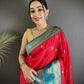 Joban Fashion Hot Pink Banarasi Soft Silk Woven Butti Saree | Swadesiicart