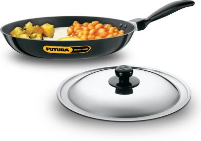 Hawkins Futura Non-stick Frying Pan 30 cm Diameter with Lid 1 L (NF30S) - Swadesiicart