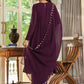 Janasya Purple Georgette Embroidered Kurta,Bottom & Dupatta | Swadesiicart