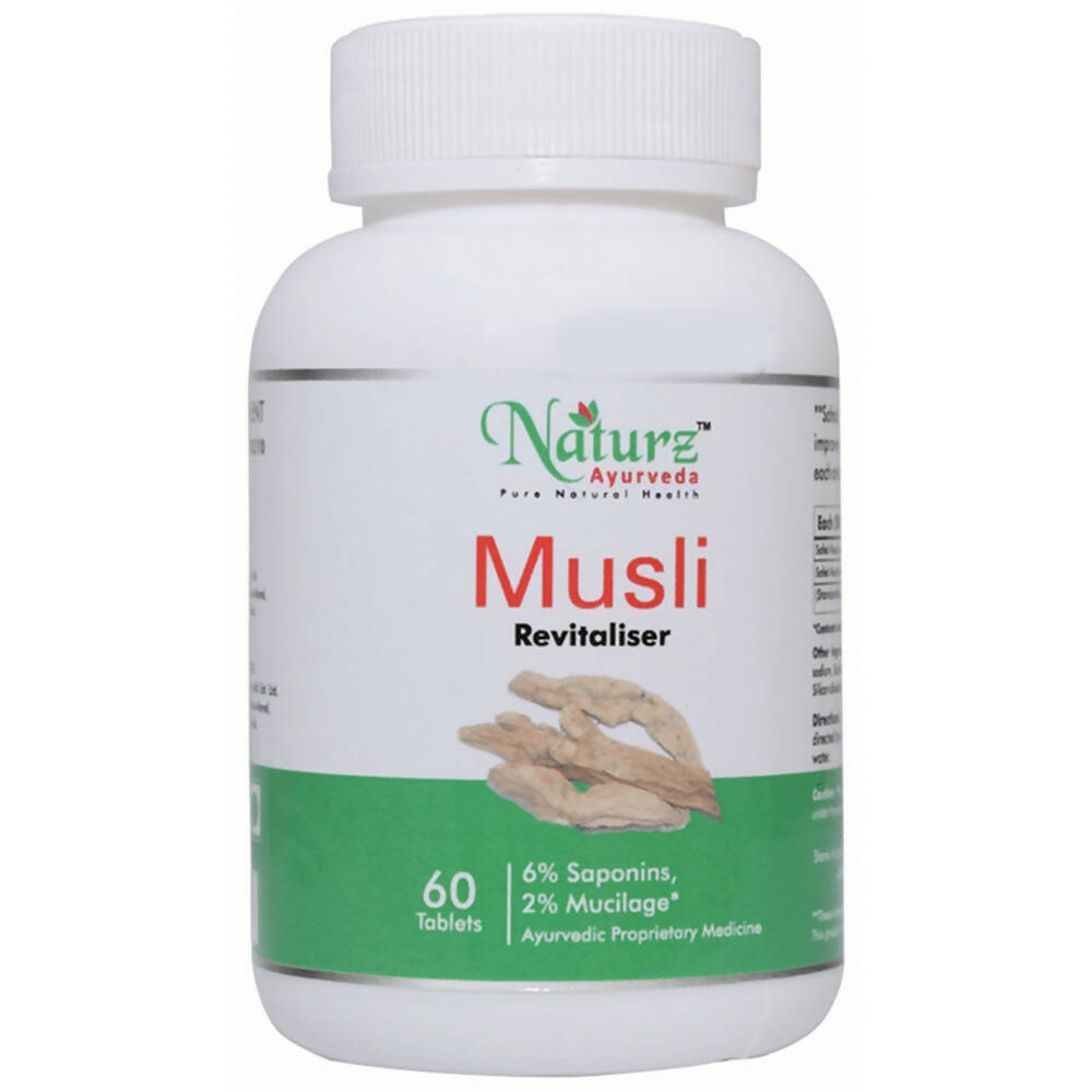 Naturz Ayurveda Musli Revitaliser Tablets | Swadesiicart