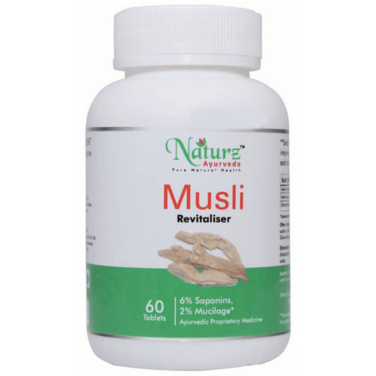 Naturz Ayurveda Musli Revitaliser Tablets | Swadesiicart