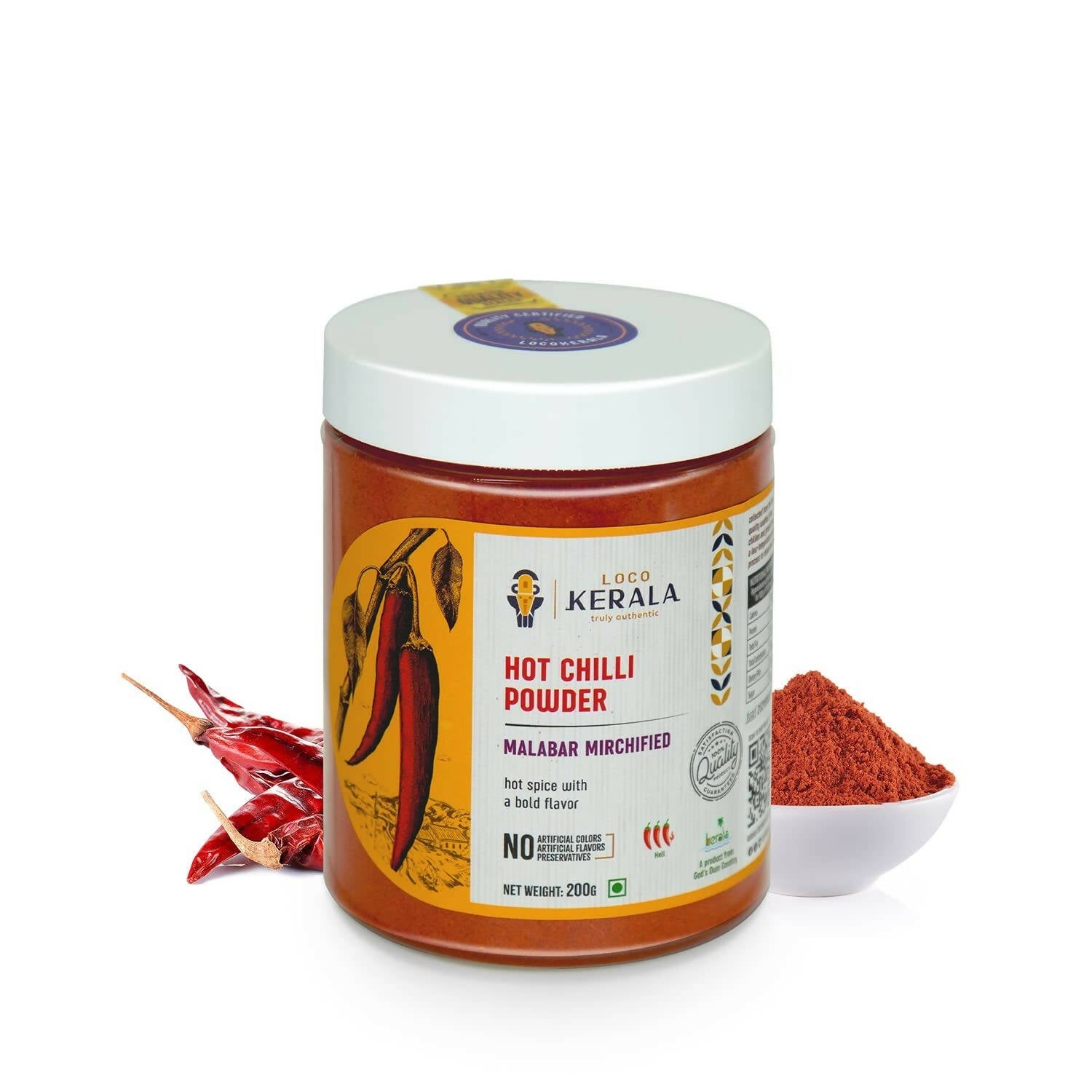 LocoKerala Malabar Mirchified Hot Chilli Powder - LocoKerala