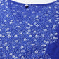 Ahalyaa Blue & White Floral Print Floral Kaftan Kurta | Swadesiicart