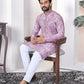 Anaita Purple Digital Printed Work Cotton Straight Kurta