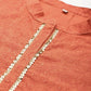 Ahalyaa Women's Traditional wear Tunic - Orange | Swadesiicart