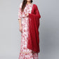 Ahalyaa Women Rayon Pretty Pink Printed Ready to Wear Lehenga Choli with Dupatta | Swadesiicart