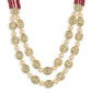 Gold-Toned Red Brass Gold-Polished Necklace - Ruby Raang | Swadesiicart