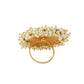 NVR Women's Traditional Ethnic Kundan Meenakari Gold-Polished Ajustable Finger Ring | Swadesiicart