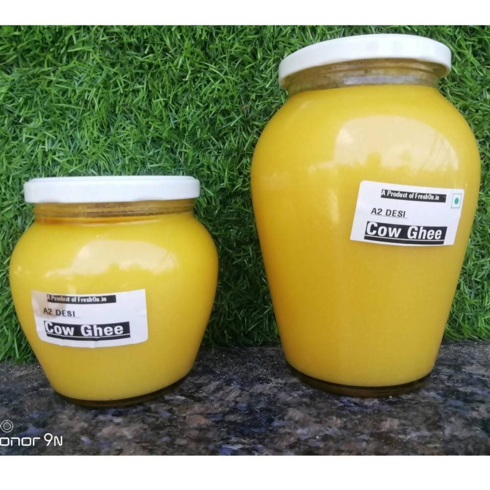 Freshon Pure Desi Malnad Cow Ghee Made From A2 Milk | Traditional Bilona Method | Pure & Natural Ghee | Swadesiicart
