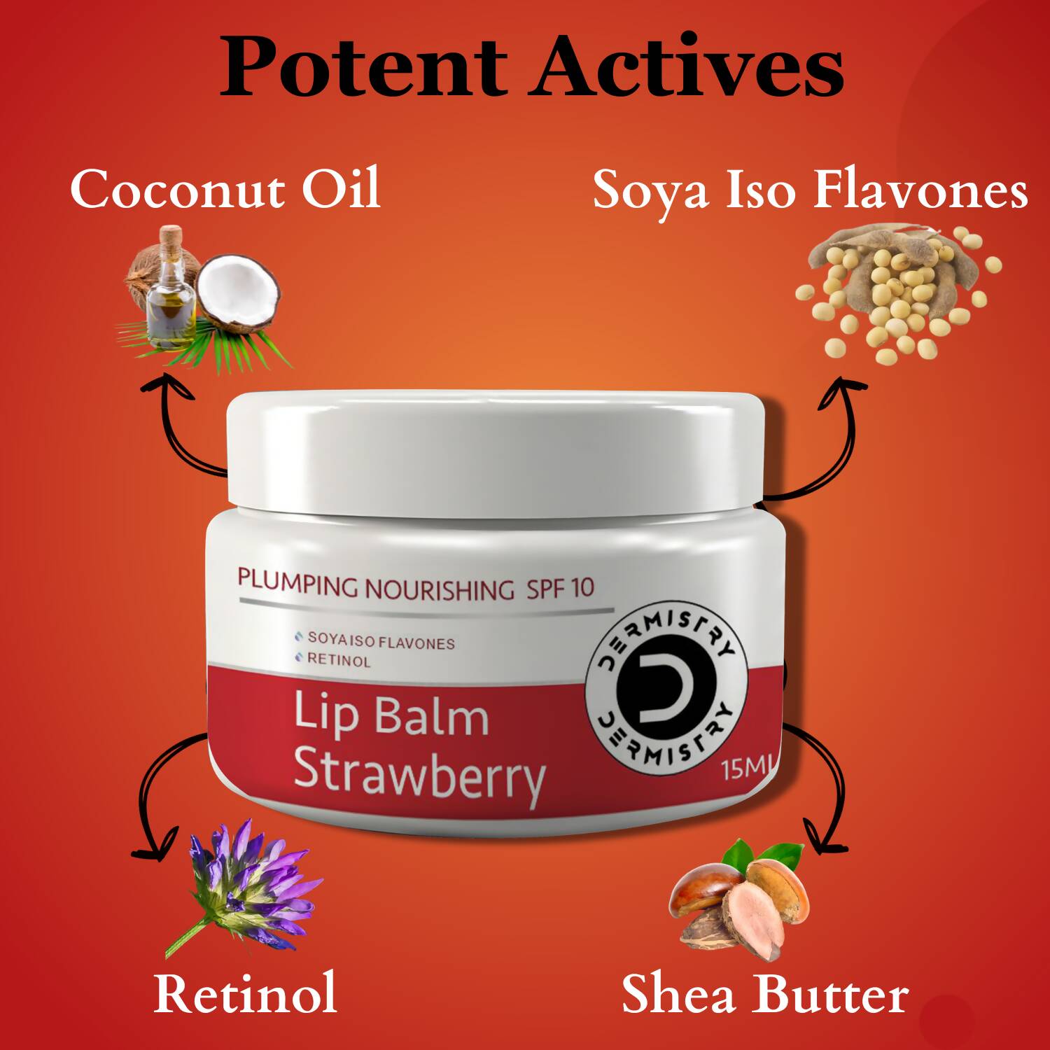Dermistry Coffee Scrub & Strawberry Cocoa Butter Nourishing Lip Balm - Swadesiicart