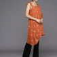 Ahalyaa Women's Traditional wear Tunic - Orange | Swadesiicart