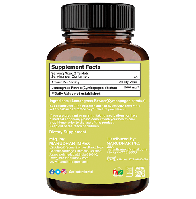 Minature Lemongrass Tablets | Swadesiicart