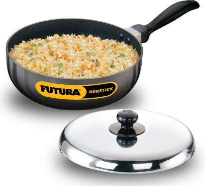 Hawkins Futura Non-stick All-Purpose Pan 22 cm Diameter with Lid 2.5 L (NAP25) - Swadesiicart