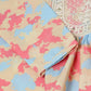 Beige & Pink Poly Crepe Digital Printed Top with Matching Bottom - Preeti