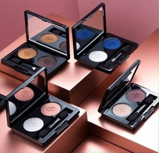 Oriflame Giordani Gold Eye Shadow Duo - Snow Blue - Frozen Eyes - Swadesiicart