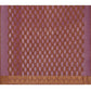 Joban Fashion Plum Purple Crepe Chiffon Pure Handloom Banarasi Silk Saree | Swadesiicart