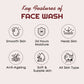 NutriGlow Advanced Organics Red Wine Face Wash - Swadesiicart