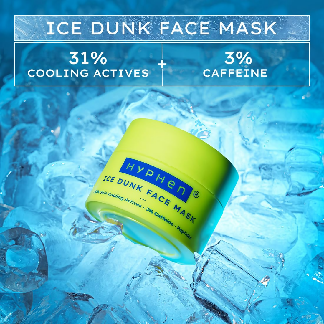 Hyphen Ice Dunk Instant Cooling Face Mask | Swadesiicart