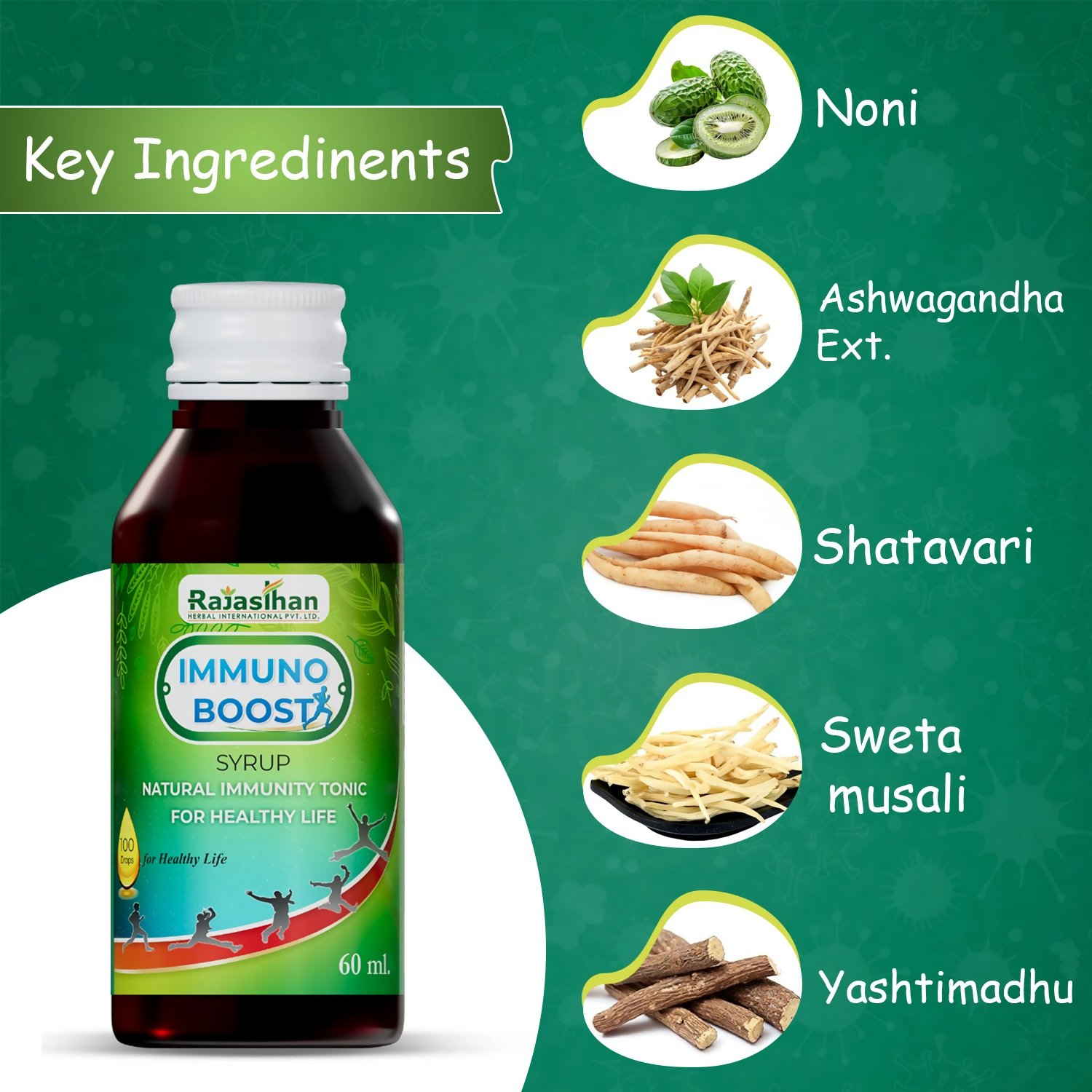Rajasthan Herbals Immuno Boost Syrup | Swadesiicart