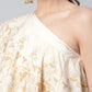 Ahalyaa Women Off White Crepe Floral Printed Top with Palazzos | Swadesiicart