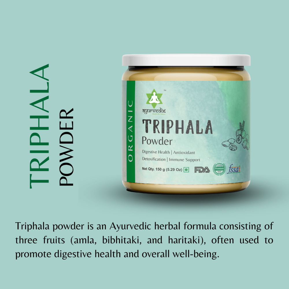 Ayurvedix Organic Triphala Powder - Swadesiicart