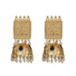 Joban Fashion Women Matte Gold Brass Jhumka | Swadesiicart