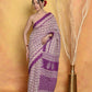 Very Much Indian Handblock Printed Cotton Saree With Natural Dyes - White | Swadesiicart