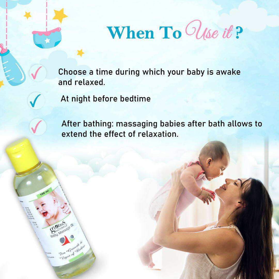 Globus Naturals Baby Massage Oil | Swadesiicart