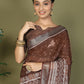 Shree Shyam Fashion Cotton Brown Saree