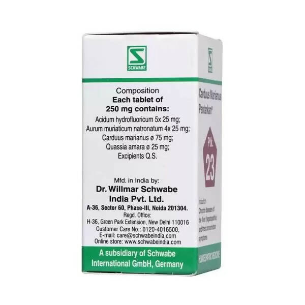 Dr. Willmar Schwabe India Carduus Marianus Pentarkan Ptk 23 Tablets | Swadesiicart