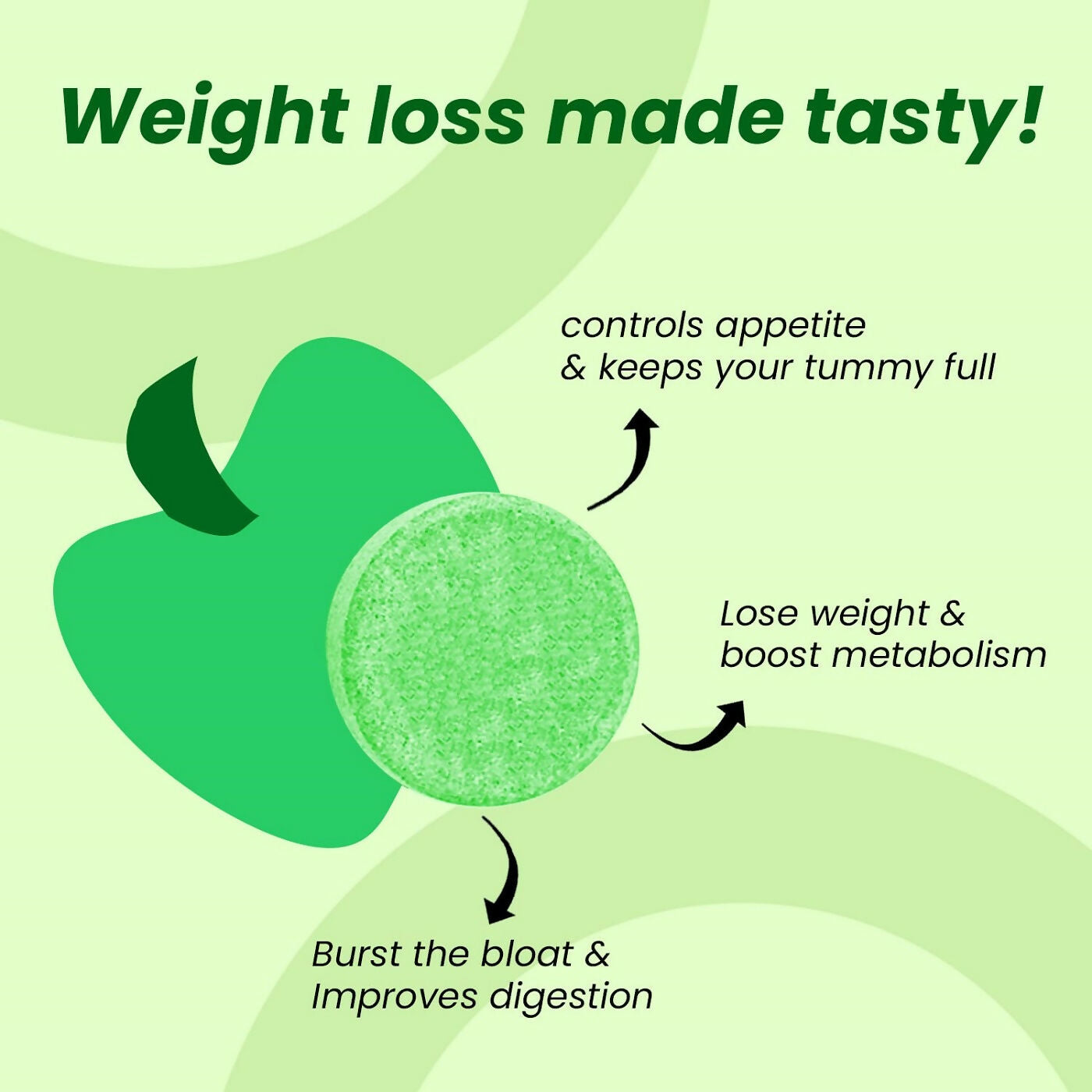 Exotic Leaf Green Apple Cider Vinegar Tablets - Swadesiicart