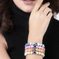 NVR Men & Women Set of 4 Artificial Beads-Beaded Evil Eye Elasticated Bracelet - NR Retail-NVR