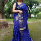 Exclusive Collection Blue Beautiful Cotton Silk Saree - Swadesiicart