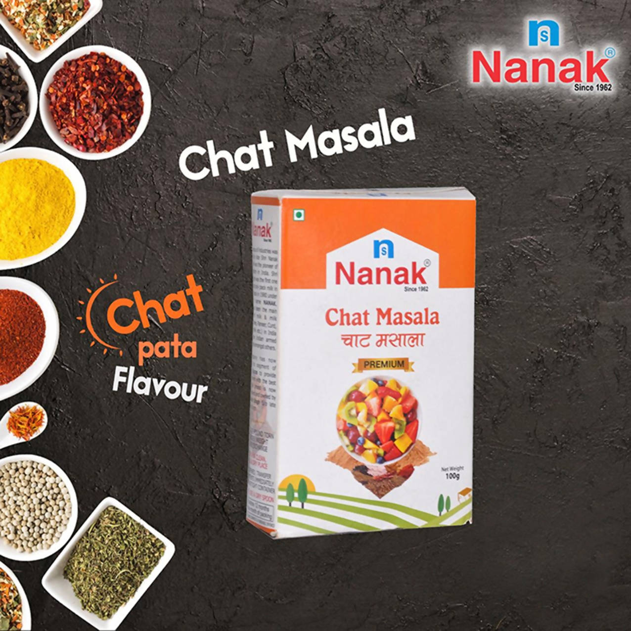 Nanak Premium Chat Masala,100g - Swadesiicart