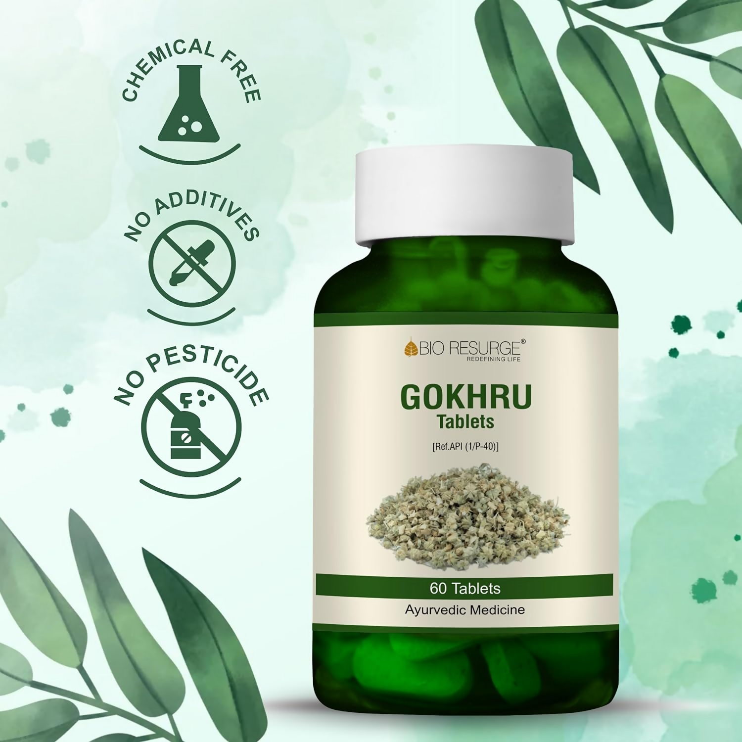 Bio Resurge Life Gokhru Tablets - Swadesiicart