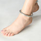 Mominos Fashion Kamal Johar Oxidised Silver Plain Kadiyam Anklets | Swadesiicart