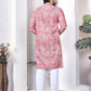Anaita Pink Digital Printed Work Cotton Straight Kurta
