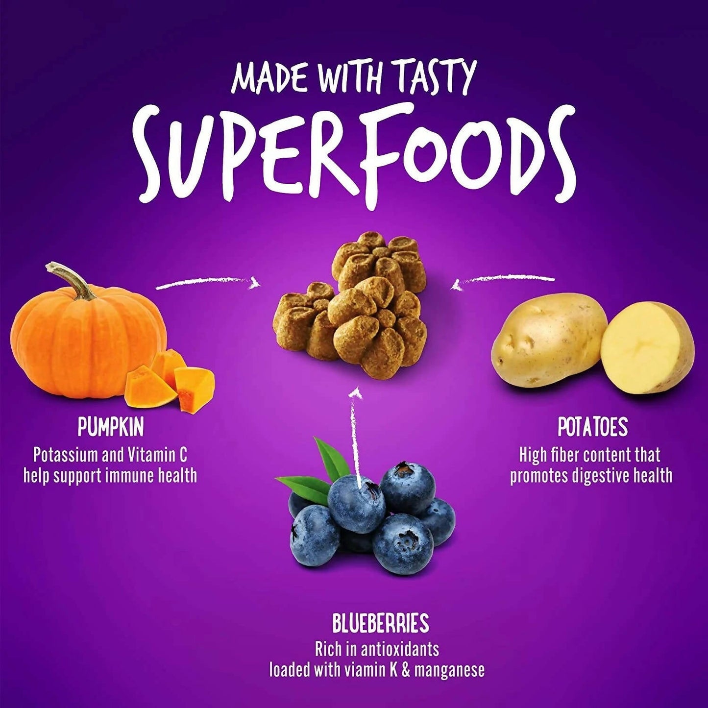 Fruitables Pumpkin And Blueberry Dog Treat - Swadesiicart