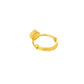 Natural Stone Green Hexagon Ring - Ruby Raang | Swadesiicart
