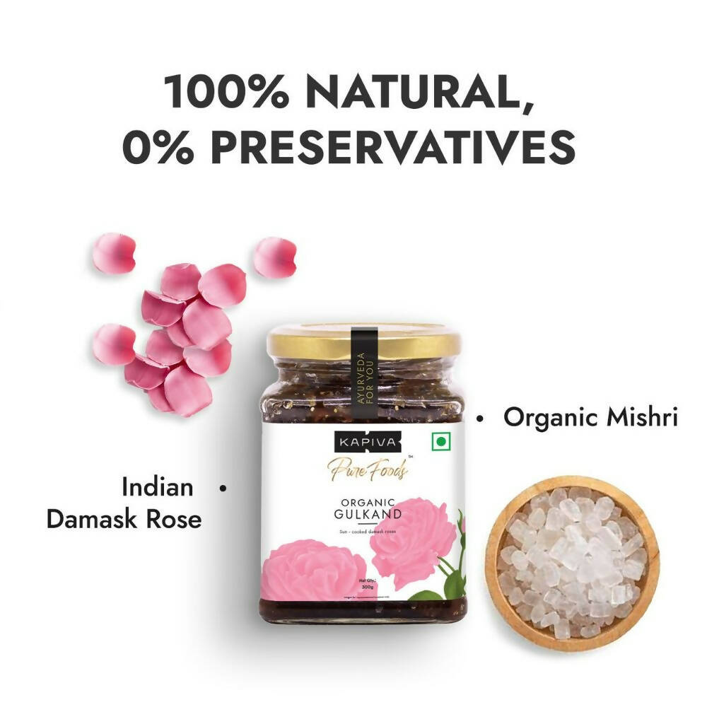 Kapiva Ayurveda Pure Foods Organic Gulkand - Swadesiicart