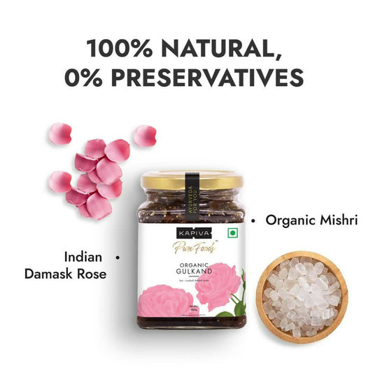 Kapiva Ayurveda Pure Foods Organic Gulkand - Swadesiicart