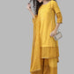 Ahalyaa Women Mustard Crepe Printed Kurta Palazzo Set With Dupatta | Swadesiicart