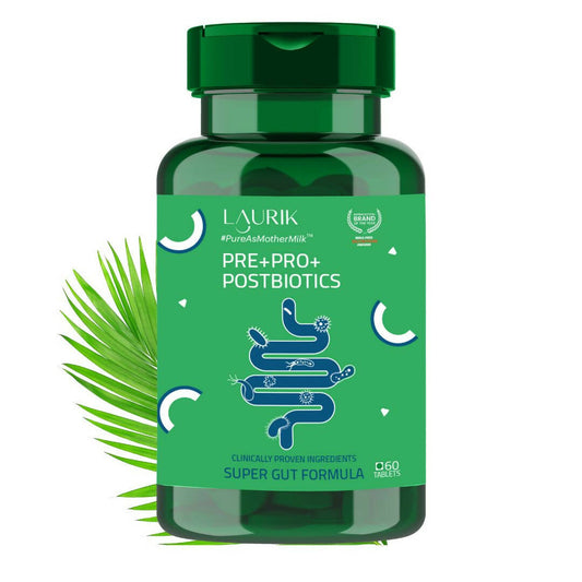 Laurik Pre+Post+Probiotics Dietary Supplement Tablets | Swadesiicart
