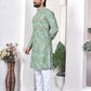 Anaita Green Digital Printed Work Cotton Straight Kurta